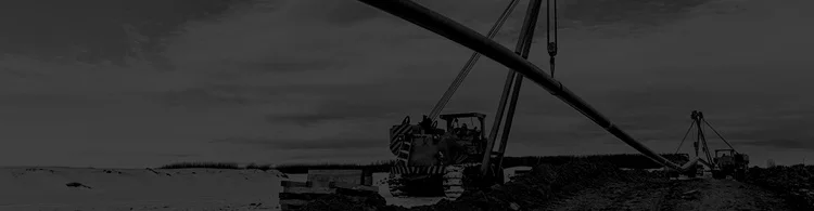 Pipeline terminal pad construction
